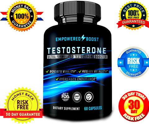 Empowered Boost Testosterone Male Enhancement Pills - Testosterone Support Male - Limited Stock
